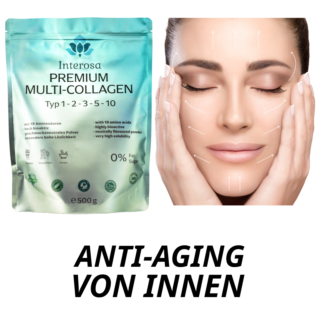 Interosa Premium Multi Collagen to-go (2 x 500 g + 1 Thermobecher gratis)