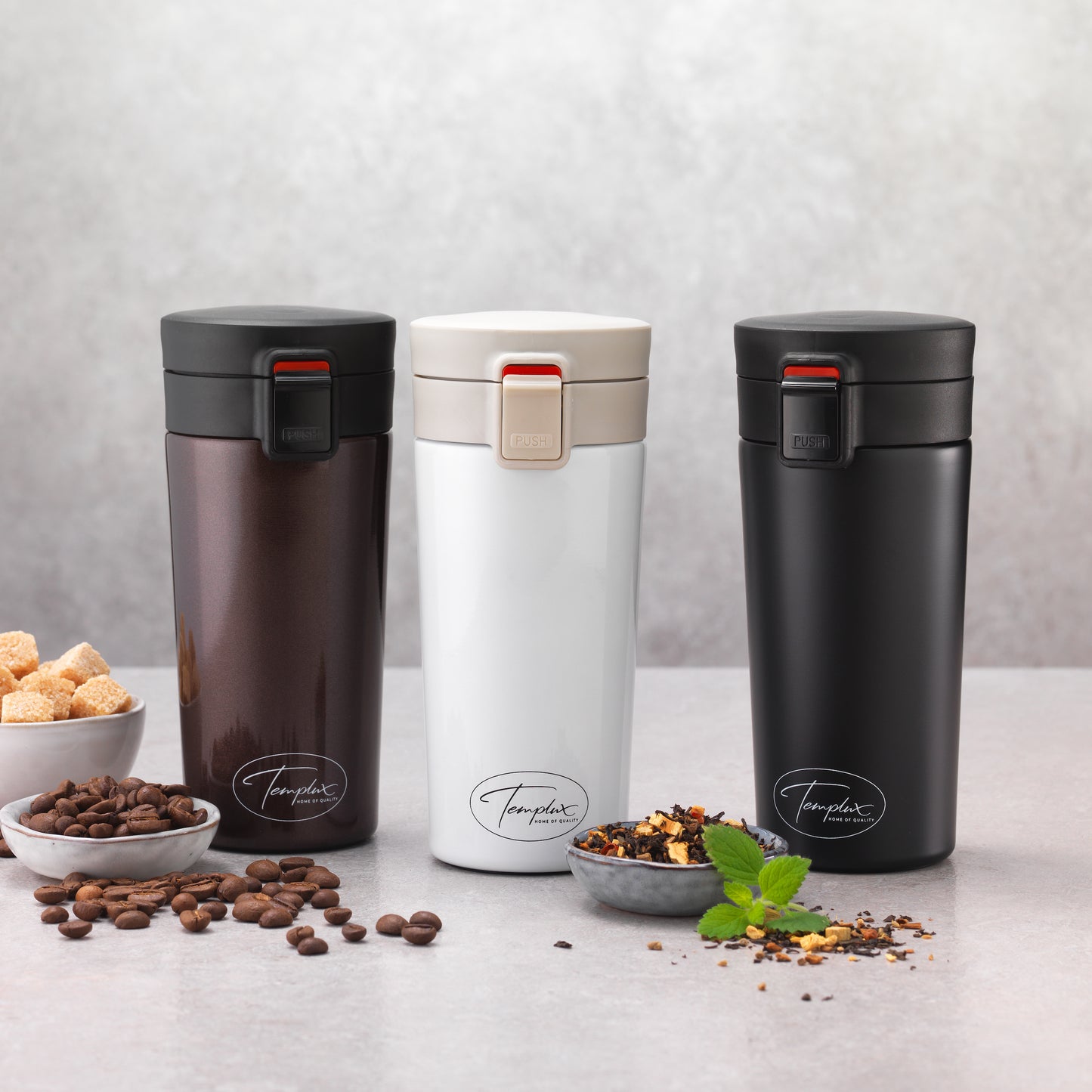 TEMPLUX Thermobecher - Travel Mug - schwarz