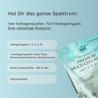 INTEROSA Premium Multi Collagenpulver 500 g